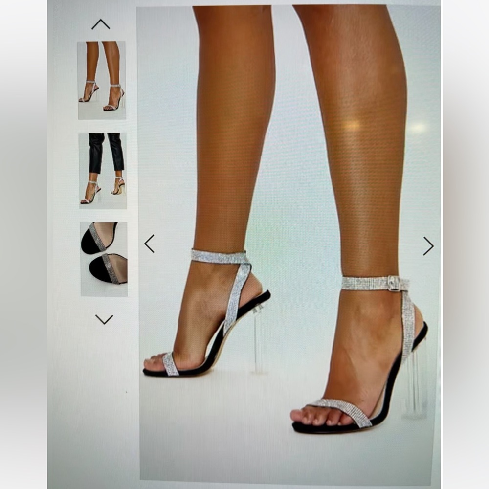 Clear heels